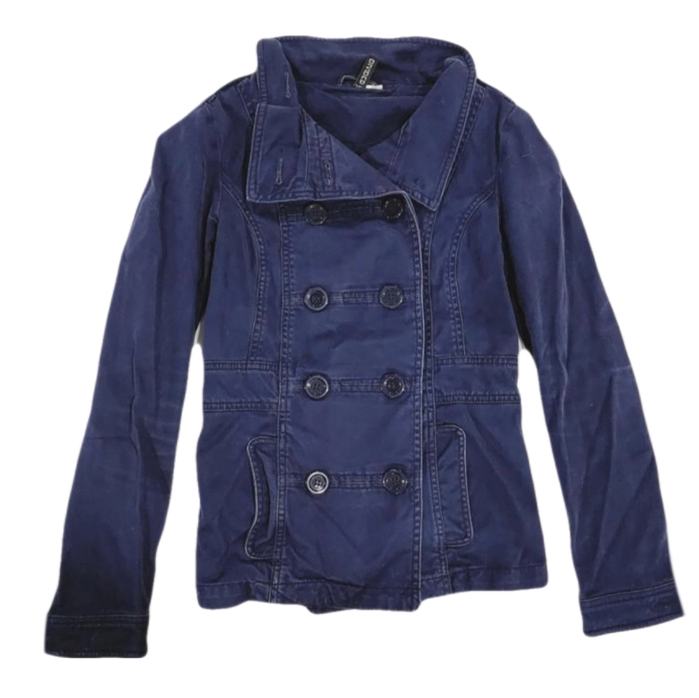 Navy Double Breasted Coat